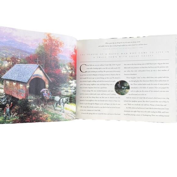 Thomas Kinkade Book The Spirit of America Artist Artsy History Coffee Table READ - Picture 15 of 16